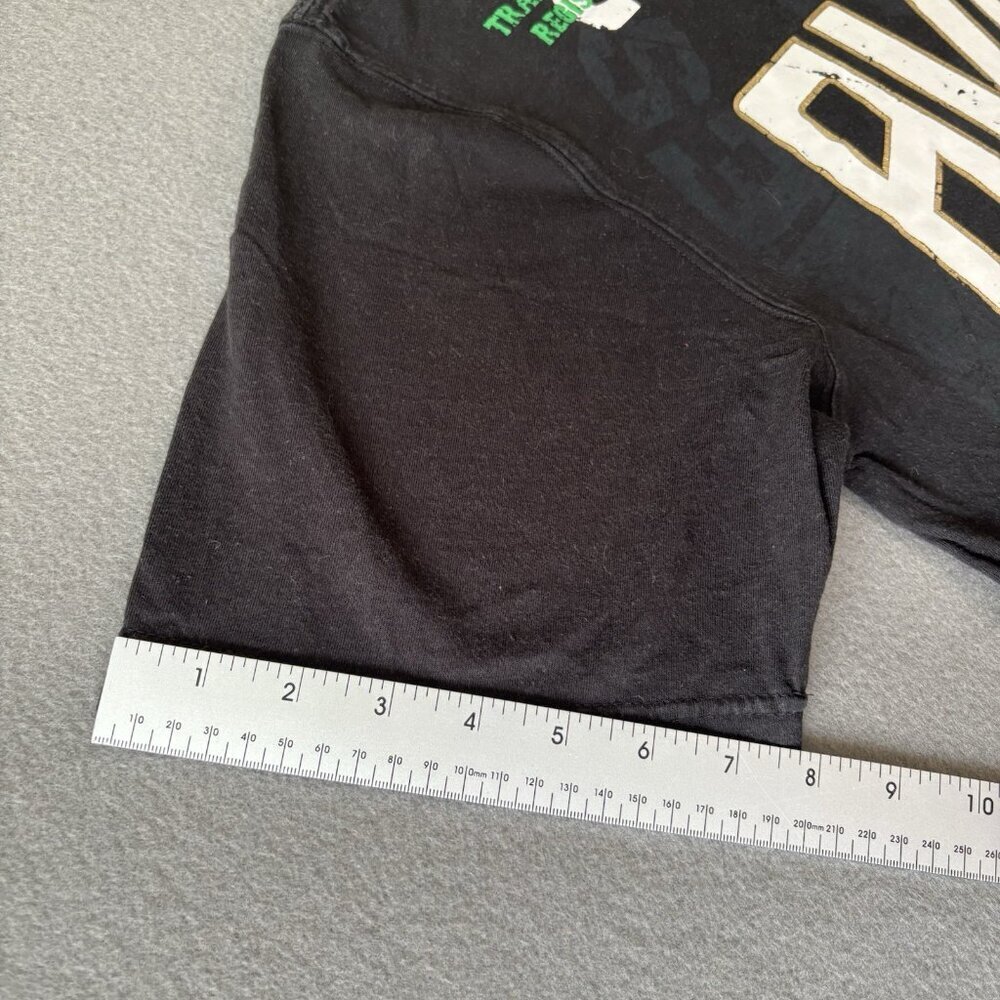 Vintage Avirex Y2K T-Shirt Mens Black Spellout Streetwear Graphic‎ Logo Grunge M - Picture 8 of 13